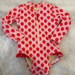 Pink Chicken rashguard/swimsuit